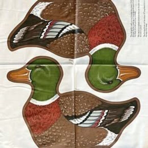 Cranston Mallard Duck Fabric Panel Stuffed Animal Duck Pillow Applique Hunting - Picture 3 of 3